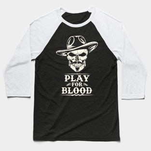 Tombstone Doc Holiday Play for Blood Baseball T-Shirt